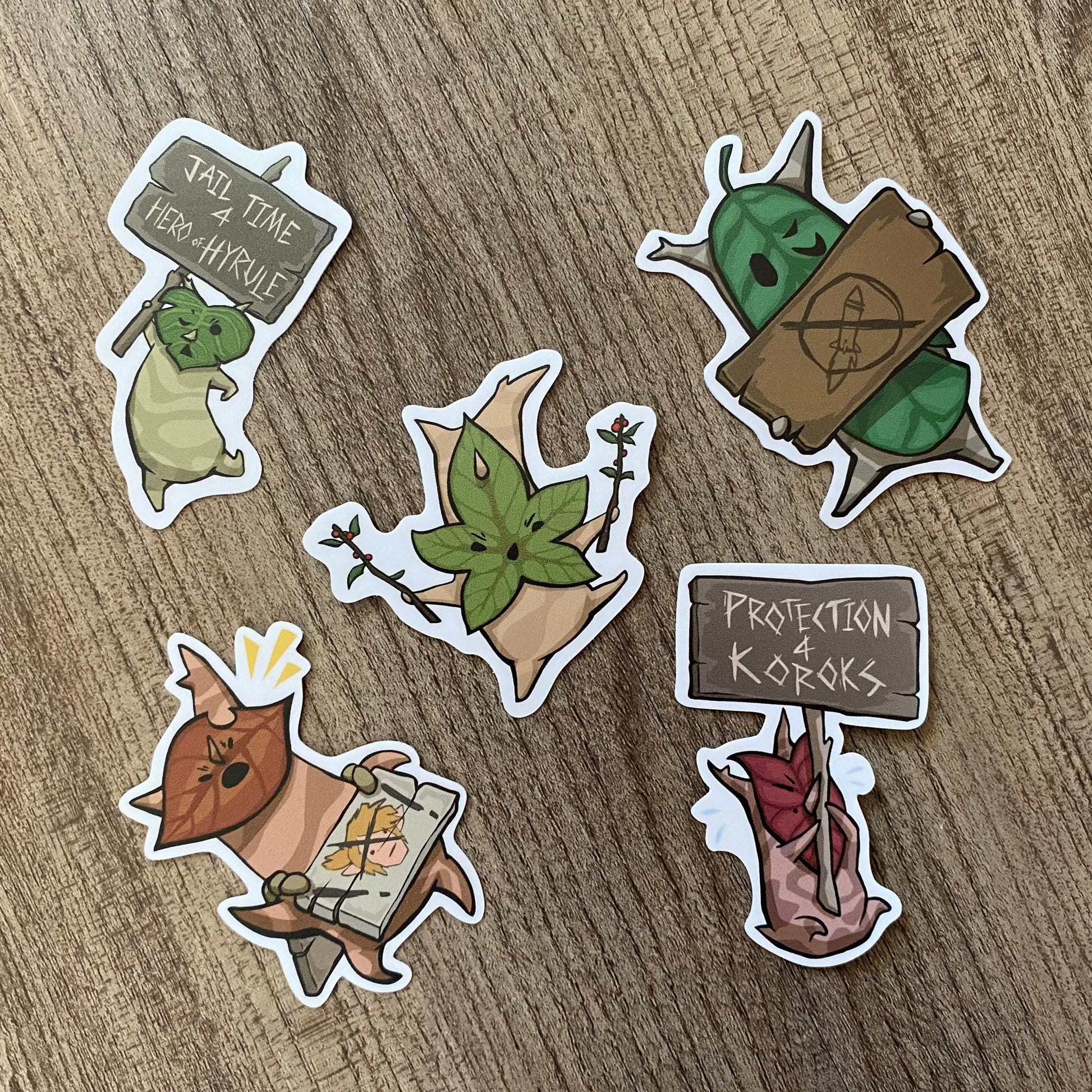 All 5 Spirit Stickers