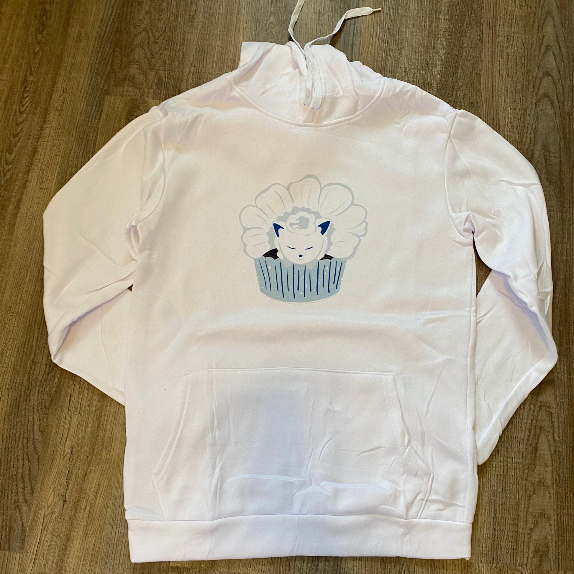 Snow-fox cupcake sweater in white